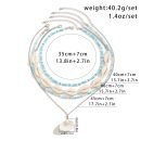 Midsummer Tides ‖ Baroque Pearl Shell Layer Necklace · Vintage Duet of Starfish & Sea Spray - White K 4439