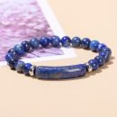 Link Pheromone Bracelet for Women, 8mm Healing Crystal Beads Stretch Bracelet Handmade Good Luck Energy Natural Chakra Stone Beaded Bangle Jewelry - 13-Natural lapis lazuli