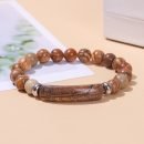 Link Pheromone Bracelet for Women, 8mm Healing Crystal Beads Stretch Bracelet Handmade Good Luck Energy Natural Chakra Stone Beaded Bangle Jewelry - 22-Natural drawing stone