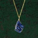 Healing Crystals, Large Raw Crystal Necklace, Wire Necklace, Crystal Stone Anxiety Healing, Success, Manifestation, Handmade Gift For Her - 4-Larimar