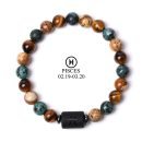 Zodiac Blessing Bracelet - Natural Stone 12 Constellation Beads for Couples, Friends, Birthday Gifts (Copy) - Pisces